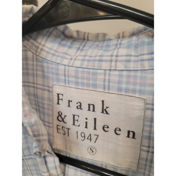 Frank & Eileen Grayson Hero Blue Flannel Button Down Shirt Size Small - Picture 4 of 8